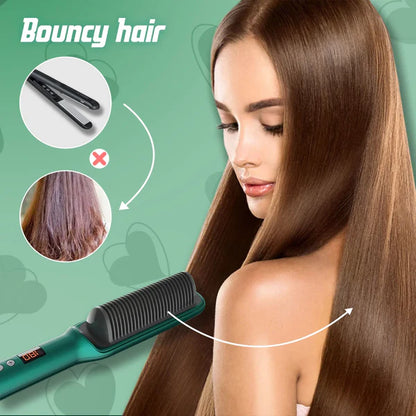 Professional Electric Hair Straightener Comb Brush